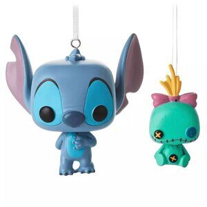 Hallmark Ornaments Disney Stitch & Scrump Funko POP! Lilo & Stitch NEW 2023